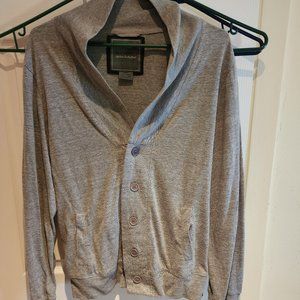 Light Gray Buttoned Cardigan